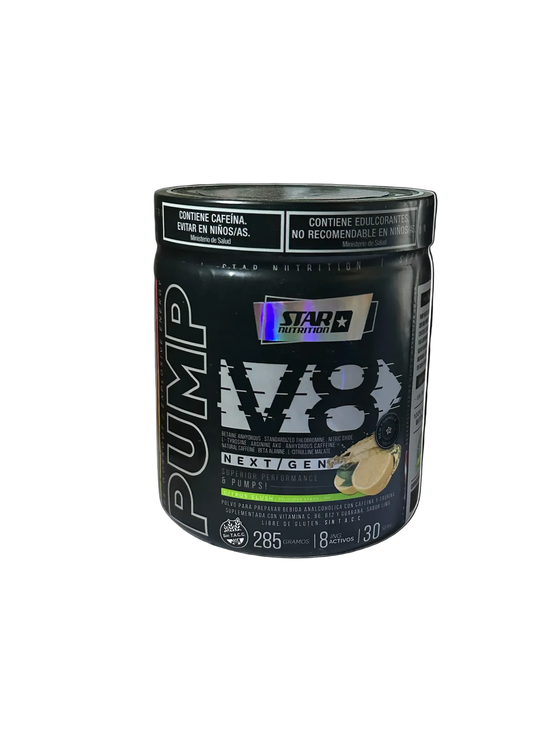 Pre-Entreno Pum V8 Star Nutrition Citrus Slush 285g
